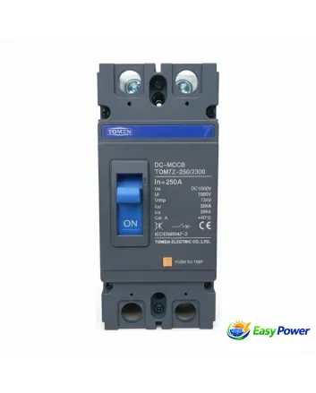 Tomzn DC MCCB Circuit Breaker 2 Pole 1000V (250A/125A) for Solar Panels & Lithium Battery