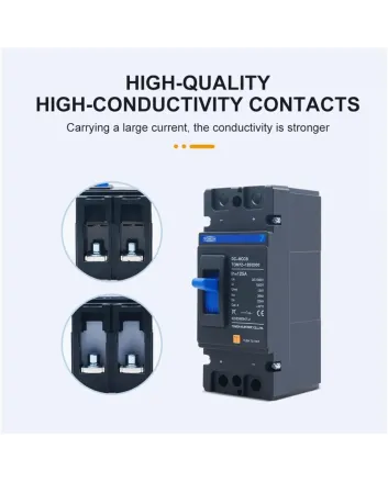 Tomzn DC MCCB Circuit Breaker 2 Pole 1000V (250A/125A) for Solar Panels & Lithium Battery