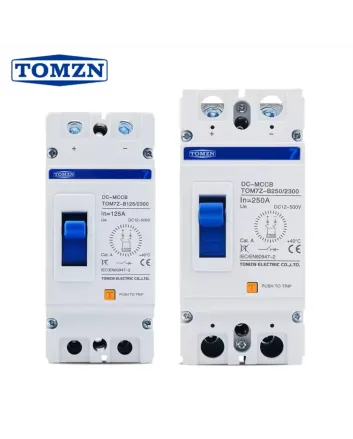 Tomzn DC MCCB Circuit Breaker 2 Pole 500V (250A/125A) for Solar Panels & Lithium Battery